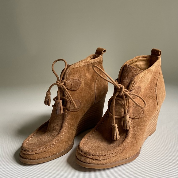 Lucky Brand Shoes - Lucky brand wedge booties size 6 1/2
